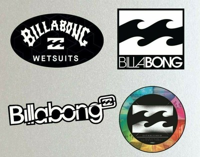 BILLABONG Car or Wall Surf Sticker/Decal Large "conn-arc" 300mm wide 