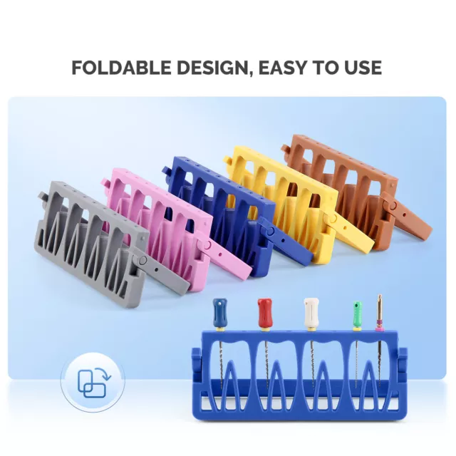 Dental Endo Root Canal Files Placement Rack 8 holes Stand Drills Disinfection