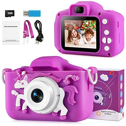 Youerls Birthday Gifts for Girls Kids Camera Children Digital Camera,