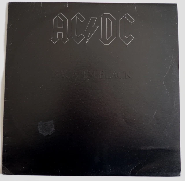 AC/DC BACK IN BLACK Australian ORIGINAL 1st 1980 ALBERT Productions ...