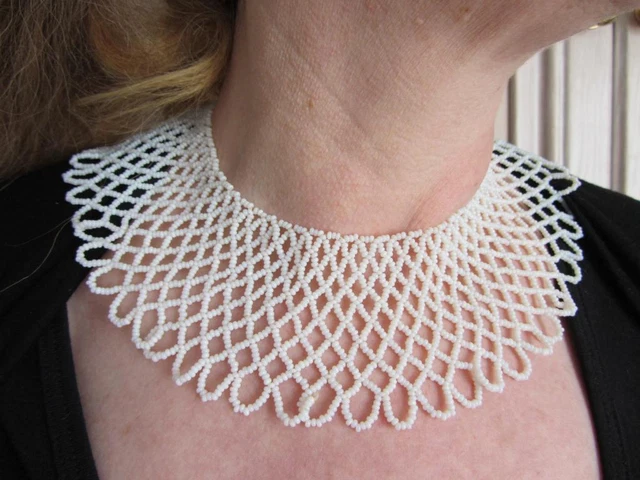 Collier Ras Du Cou Vintage En Perles De Corail Naturel - Fermoir Or - Bijou Rétro Années 70/80