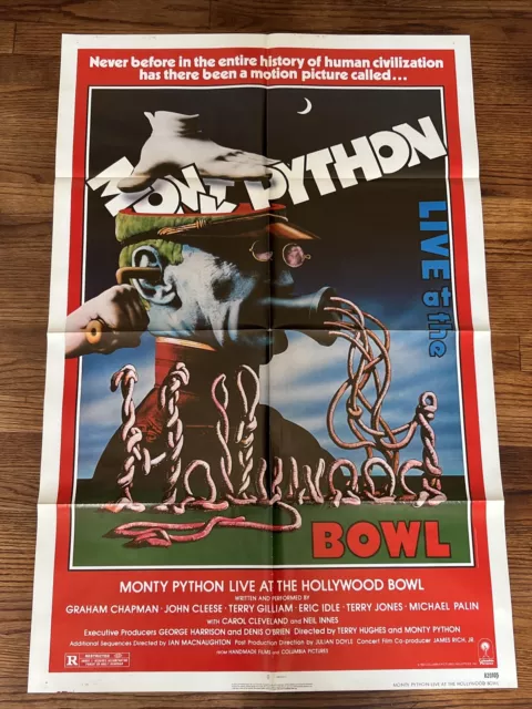 Monty Python Live At The Hollywood Bowl Ff Original One Sheet Movie Poster 1982