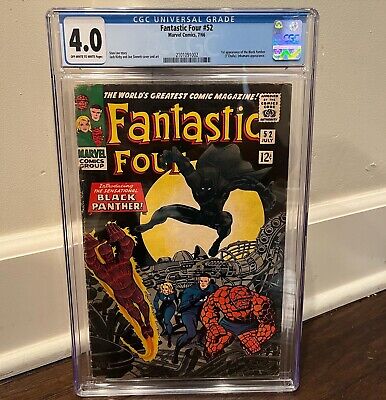 Fantastic Four #52 CGC 4.0 - 1st Black Panther 2101091002 Presents Strong (1966)