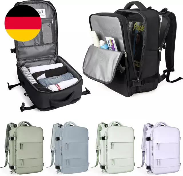 Handgepäck Rucksack, Großer Reiserucksack Damen Laptop Rucksack Für 14 Zoll Herr