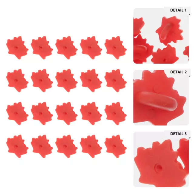 100 Pcs Pin Keepers Backs Red Tie Badge Accessories Butterfly Buckle