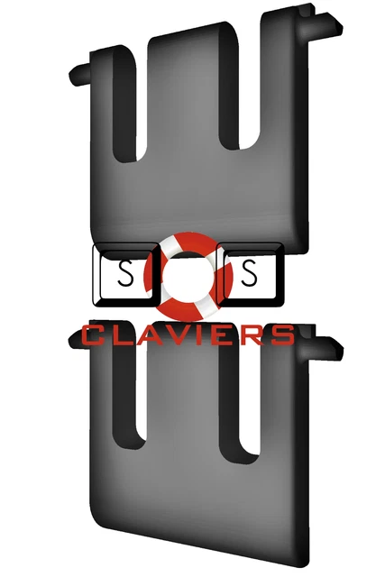 Pieds De Rechange Pour Clavier Saitek Eclipse III - Set De Pieds Inclinables, Neuf, Réf. PK24U