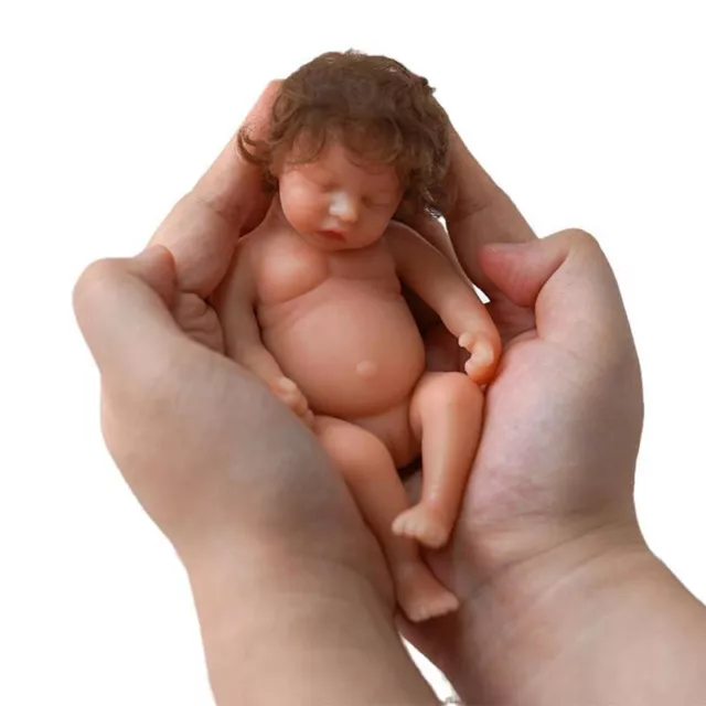 15cm Mini Reborn Baby Doll Girl Doll Full Body Silicone Realistic Artificial Toy