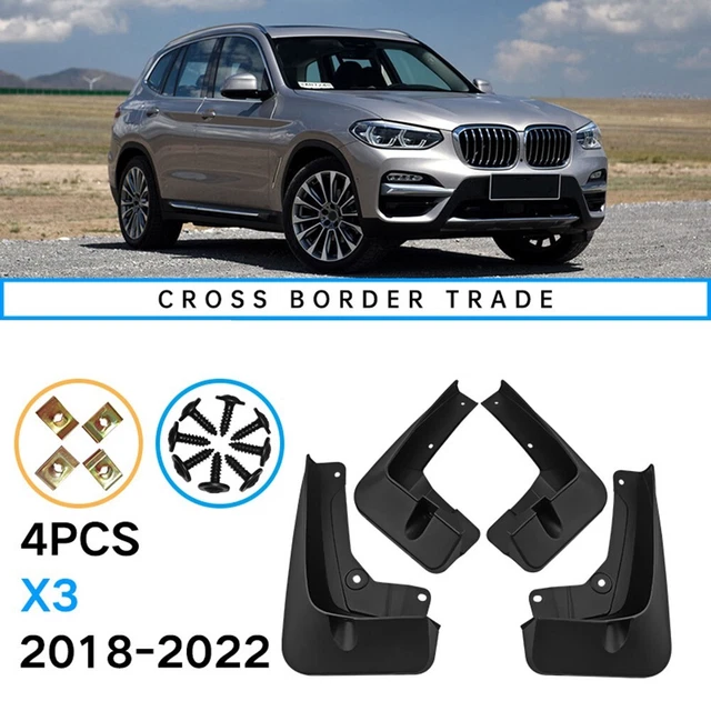 Paraspruzzi 4 pezzi accessori auto ABS durevole facile da installare all'esterno