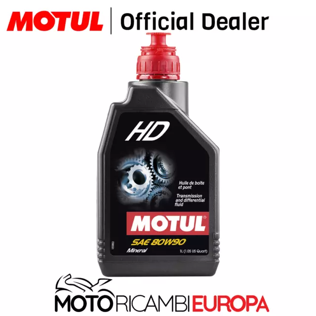 1 L Olio Motul Hd 80W90 Minerale Gl4/Gl5 X Cambio - Differenziale - Cardano Moto