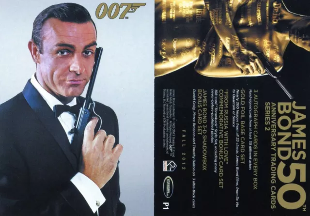 James Bond 50Th Anniversary Series 1 Base Card Set Plus Series 2 Promo Card 3