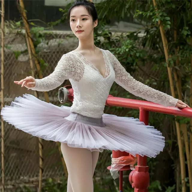 Hot Sale Ballet Performance Wear Dyed Adult Girls Professional Pancake Tutu