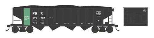 Bowser N Scale PRR Class H21a 4-Bay Hopper Penn Central/PC/PRR (Jade) #192400