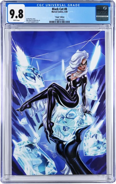 Black Cat #8 CGC 9.8 (Mar 2020, Marvel) J Scott Campbell Virgin Variant Edition