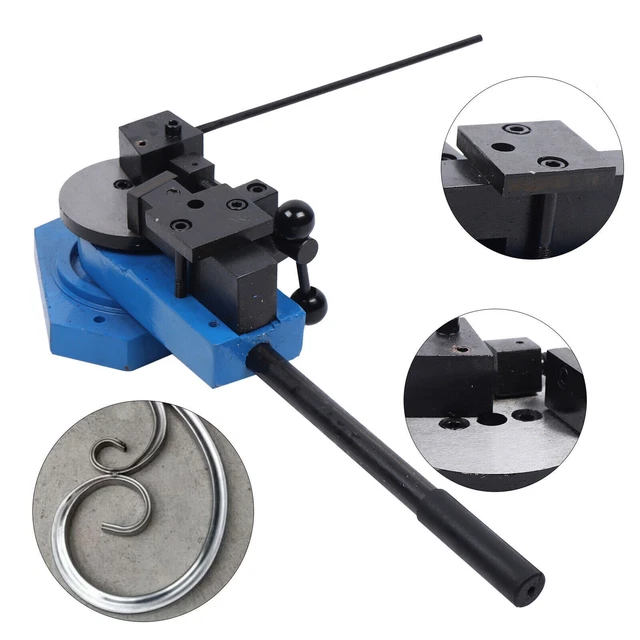 Metal Bender Flat/Round/Square Bending Tool Metal Scroll Bender with 2* Molds