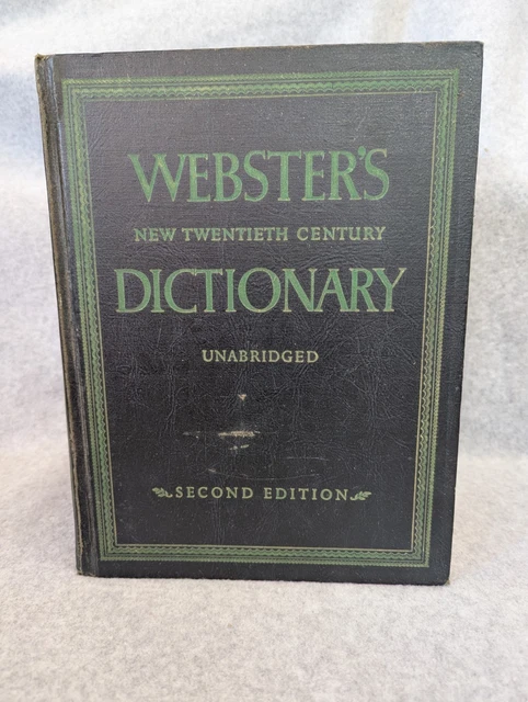 VINTAGE WEBSTERS NEW twentieth century dictionary 1956 antique