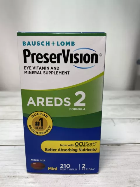 PreserVision AREDS 2 Formula Eye Vitamin & Mineral Supplement  210 Softgels