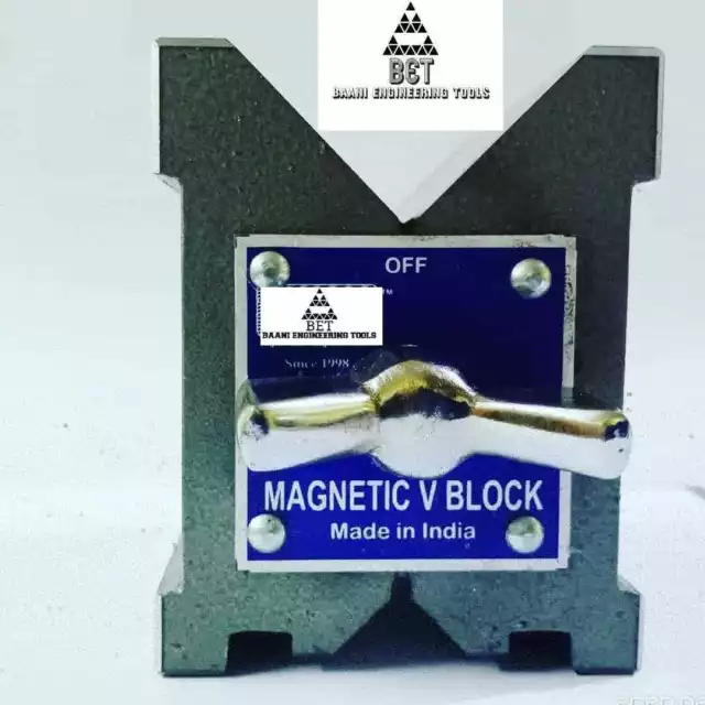 Bloque magnético V 65 x 65 x50mm Ambos lados V (CAJA DE MADERA) alta... 2