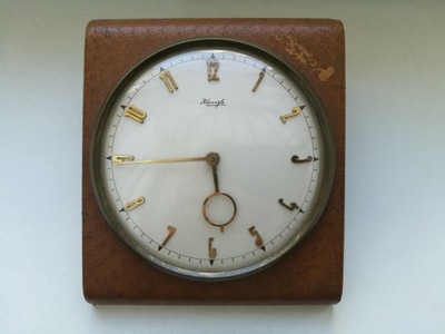 Noble KIENZLE chronoquarz laiton design Coultre pendulette Vintage 70er Années Rar 