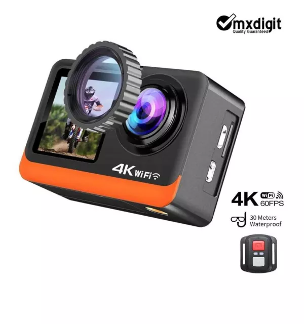 Action camera 4K 60FPS 16MP High Quality Video  and Audio WIFI 30M Waterproof