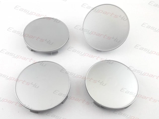 Lot De 4 Cache-moyeux De Roue De Voiture 4 X 65 Mm En Plastique ABS Noir