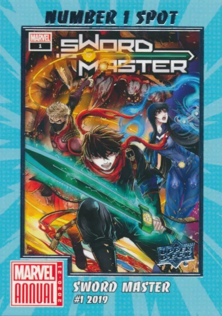 N1S-4 SWORD MASTER #1 2020-21 2021 Upper Deck Marvel Annual NUMBER 1 SPOT
