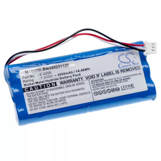 Batterie 2000mAh pour Aaronia Spectran HF-2025E V3, HF-4040 V3, HF-6060 V4