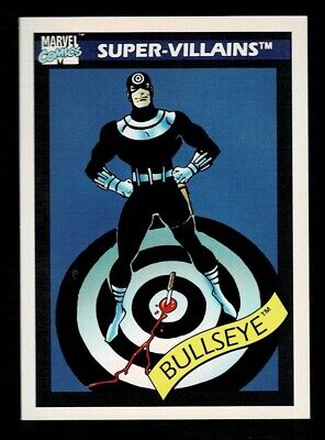 1990 Marvel Universe #64 Bullseye  Series 1 Super Villains Impel