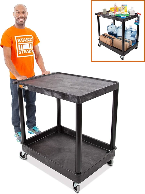 Original Tubstr Hybrid | Large Flat Top Utility Cart | Heavy Duty Service Cart H