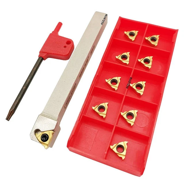 ASZLBYM 3/8&quote; Lathe Threading Turning Tool Holder SER1010H11 with Indexa...