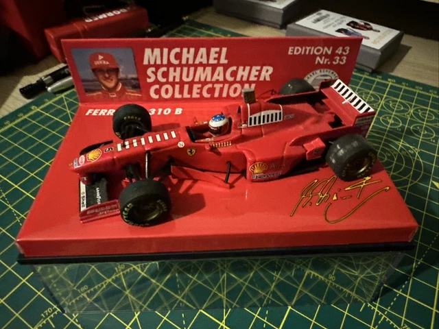 MINICHAMPS 1/43 – Michael Schumacher 1997 – Ferrari F1 – Figurine De Collection – État Neuf, Boîte Proche Du Neuf