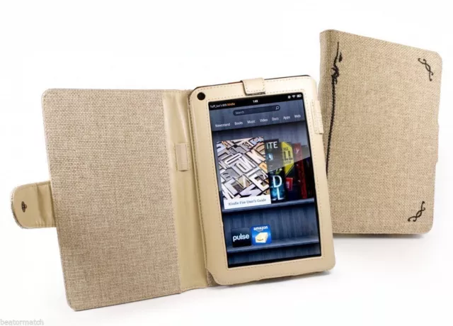 10 x LOTTO LAVORO Custodia in tessuto di canapa naturale Tuff-Luv Amazon Kindle Fire Tablet