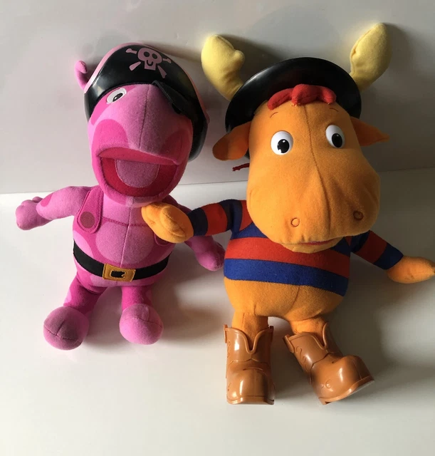 Backyardigans Singing Pirate Uniqua & Talking Cowboy Tyrone Plush Fisher Price