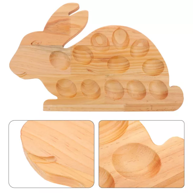 Rabbit Tray Deviled Serving Plate Easter Bunnies Decor Platter