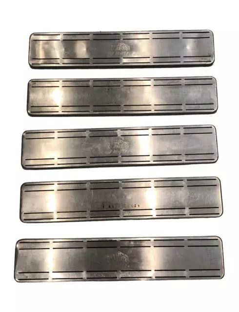 5 x Used Bar Pub Beer Drip Trays Runners - Coors Light x 3, Pravha x 2, Man Cave