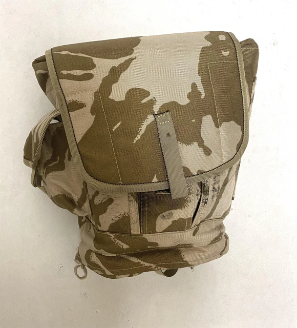 BRITISH ARMY SURPLUS DESERT DPM camouflage respirator case field pack £
