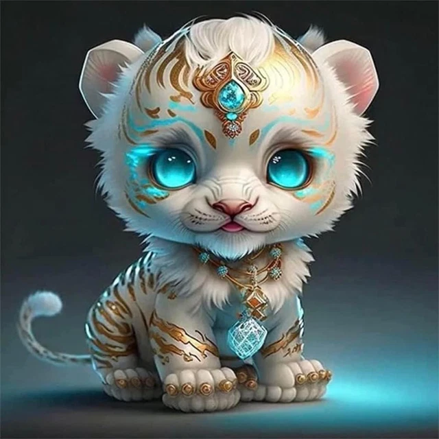 Kits de pintura de diamantes 5D hágalo usted mismo diamante animal taladro redondo completo diamante pintura artística