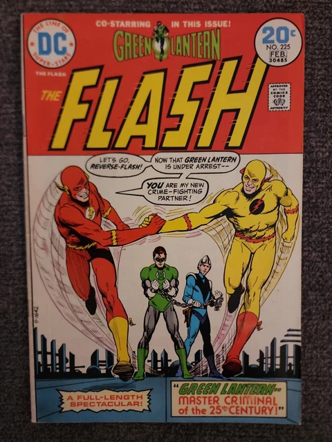 Flash #225 - Green Lantern...Master Criminal (DC, 1974) VF. Box 9