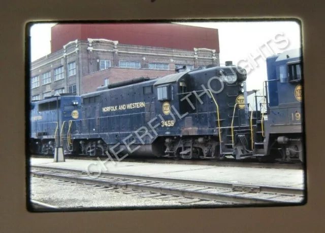 Original '70 Ektachrome Slide NW Norfolk Western 3455 GP7   28H41