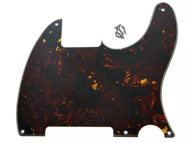 5 Holes Tele Telecaster Pickguard Scratch Plates for Esquire Dark Tortoise