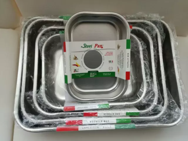 Teglia Da Forno, In Acciaio Inox 18/10  Varie Misure, Nuova, Made In Italy