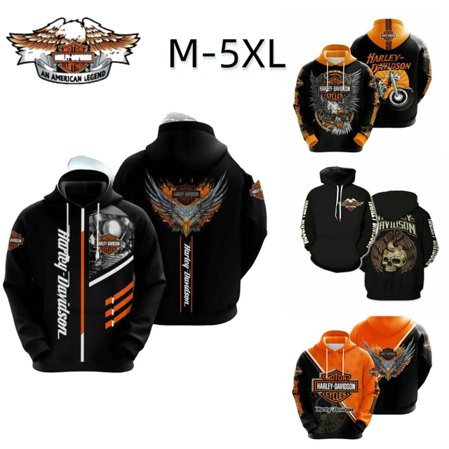 Herren Motorrad Kapuzen Harley Hoodie Davidson Sweatshirt Jacke Pullover Mantel.