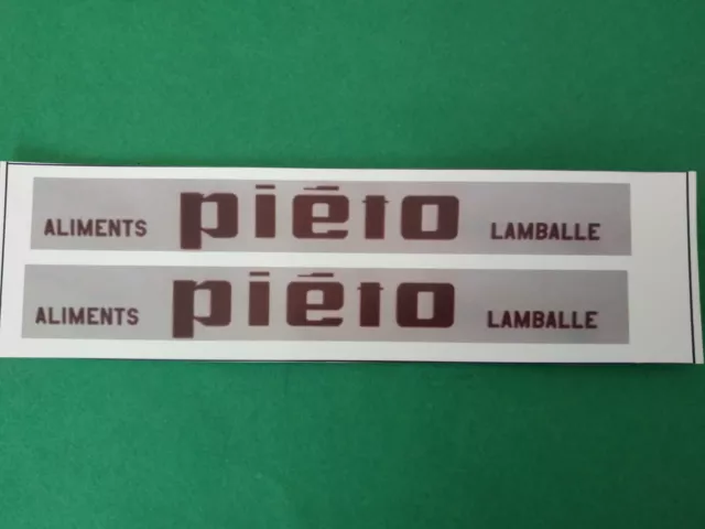 TRAIN HO . DECALCOMANIE POUR CEREALIER .  PIETO . LAMBALLE . 160 mm X 20 mm