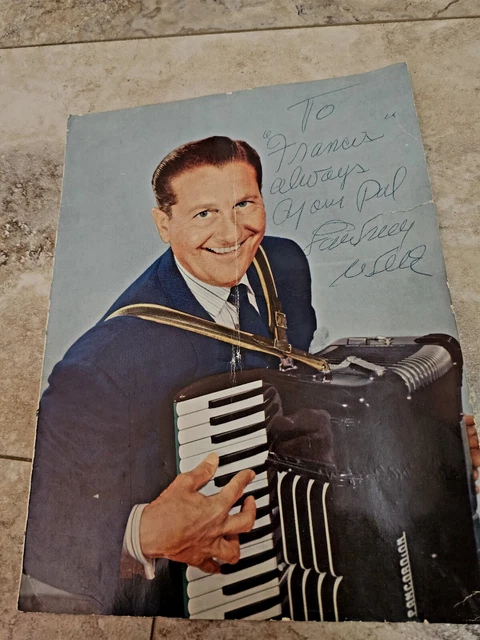 Lawrence Welk Signed Bio Folder + 14 8x10 Photos Of Band Jo Ann Castle, Florin