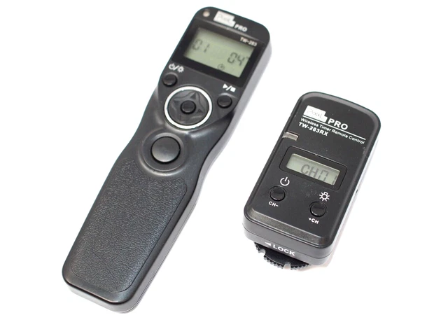 Pixel Draadloze timer afstandsbediening TW283-S2 draadloze afstandsbediening draadontspanner compatibel met Sony a1 a9 a7 a7R a7S a6600 a6500 a6400 a6300 a6100 a6000 a5000 RX100II RX10 RX0 A68 Z. V-1