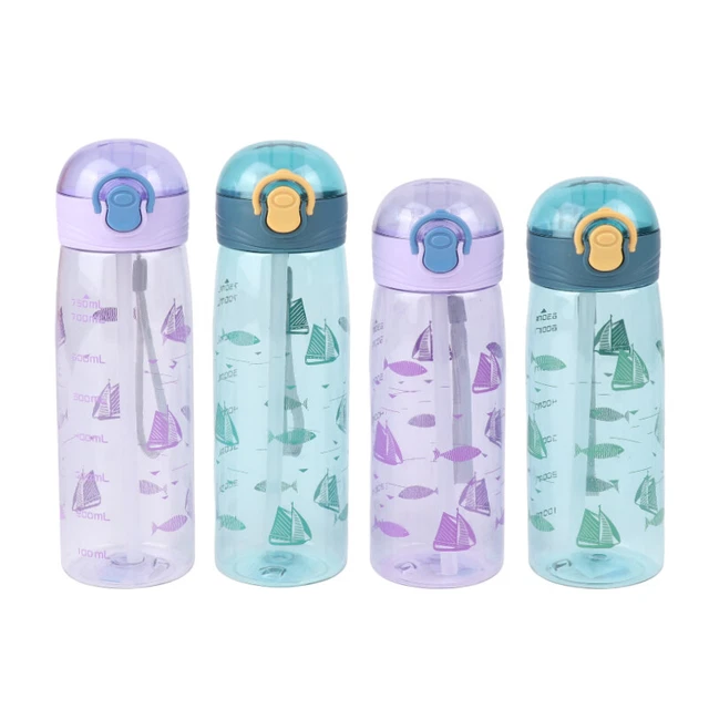 650/750ML Plastic Water Bottle For Drinking Portable Sport Cup Kids Water Bottle