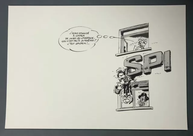 Franquin - Serigraphie Inedite D'un Dessin Original