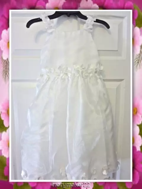 Nwt Jayne Copeland Girl's 7 Ivory Dress Flower Girl/Special Occasion/Wedding