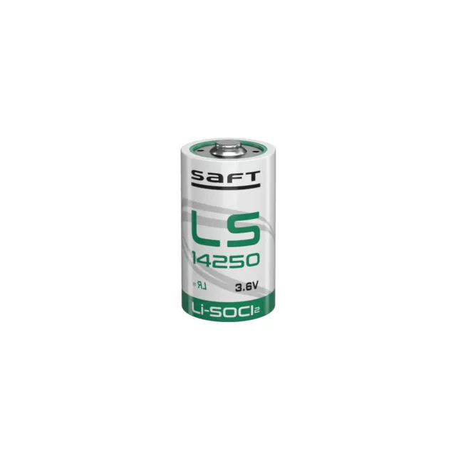 Saft LS14250 Li-SOCI2 Lithium Thionyl Chloride 3.6V 1/2AA Batteries x 1