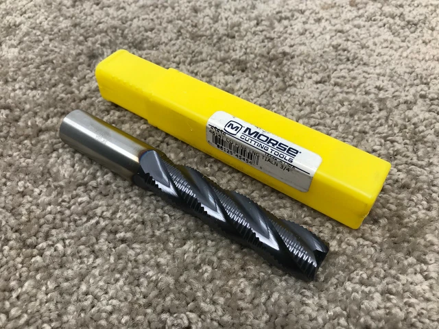 MORSE COBALT ROUGHING END MILL - 3/4" x 3/4" x 3" x 5-1/4" - 45454