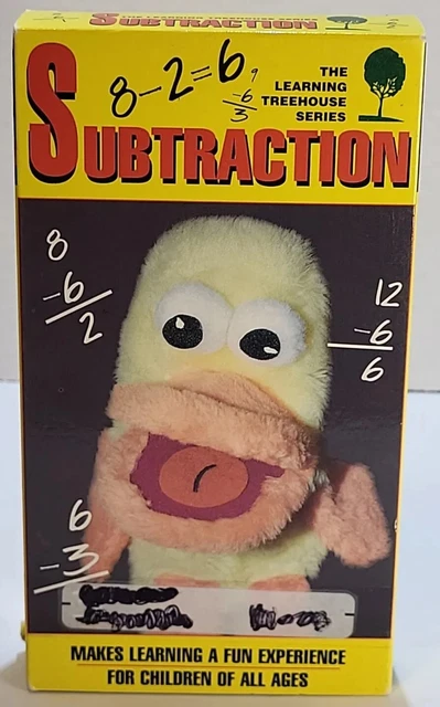 THE LEARNING TREEHOUSE Series: Subtraction VHS 1996 CHILDRENS EDUCATION ...